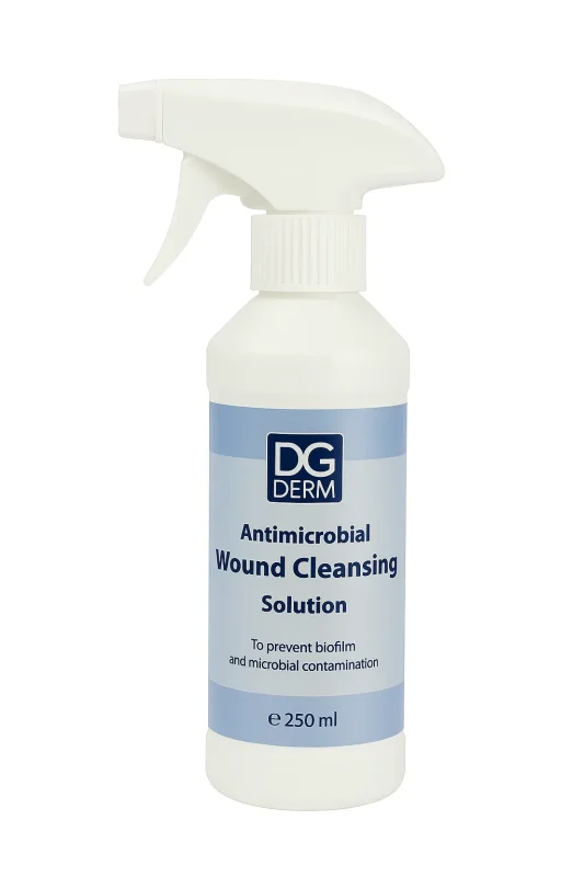 اسپری شستشوی زخم آنتی میکروبیال دی جی درم ۲۵۰ میل
