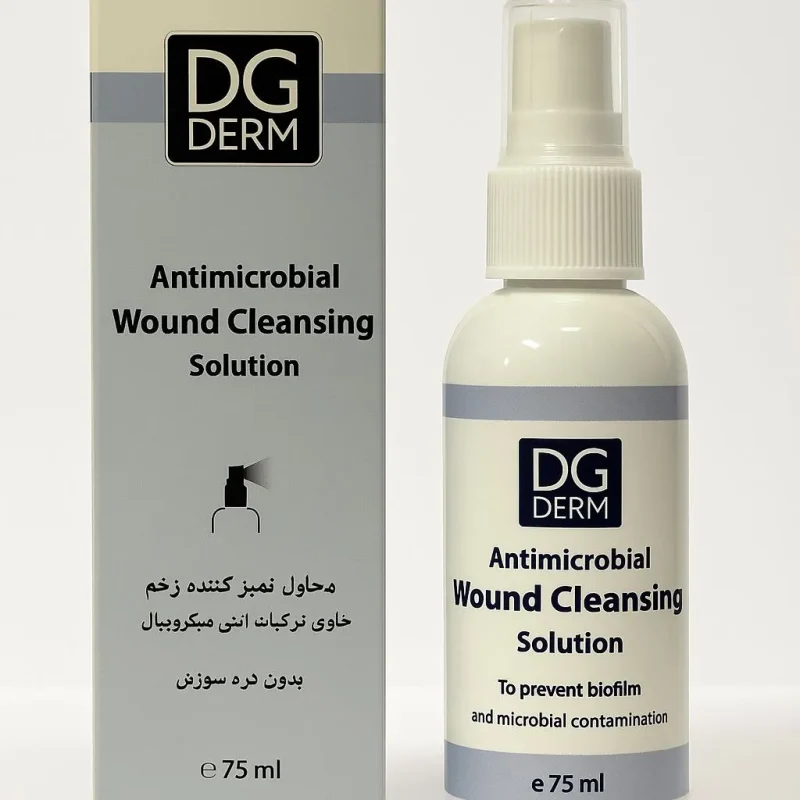 اسپری زخم آنتی میکروبیال دی جی درم ۷۵ میل