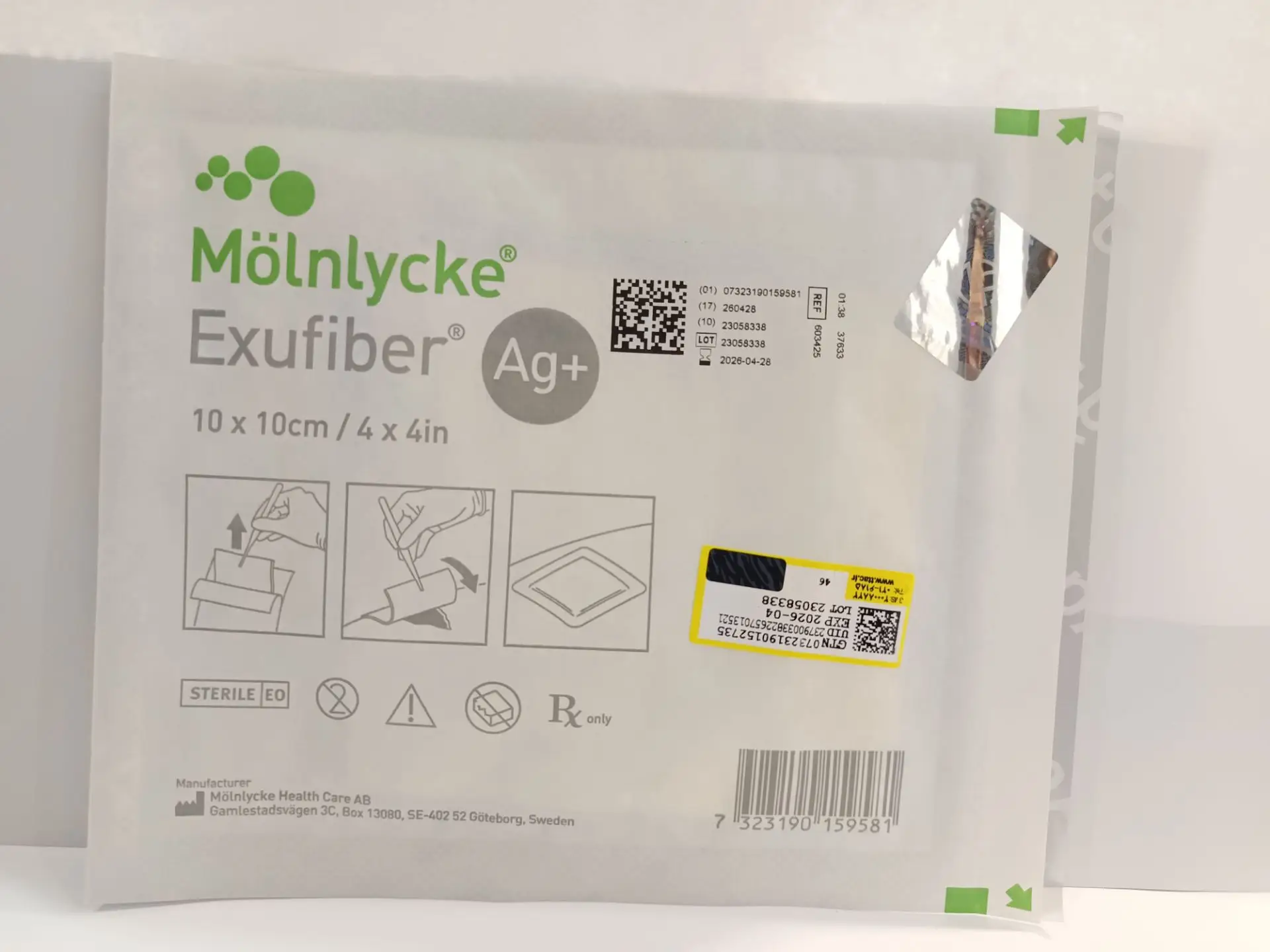 اگزوفایبر Ag+ برند مونلیکه (Molnlycke) اگزوفایبر Ag+ برند مونلیکه (Molnlycke)